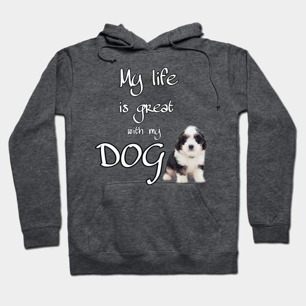 I love my dog Hoodie by teedesign20